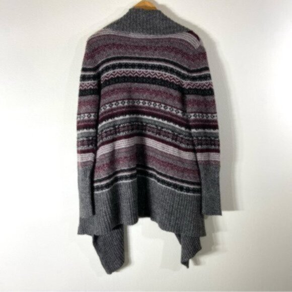 Kensie Three Quarter Length Shawl Collar Cardigan. Size L. - Picture 2 of 11